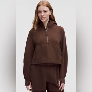 Lululemon NWT Scuba Oversized Half Zip Hoodie Lava Cake Size M/L